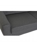 3-Seater Sofa DKD Home Decor Grey Polyester Rubber wood (170 x 80 x 81 cm)