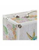 Set of decorative boxes DKD Home Decor Polyester Wood Shabby Chic (2 pcs)