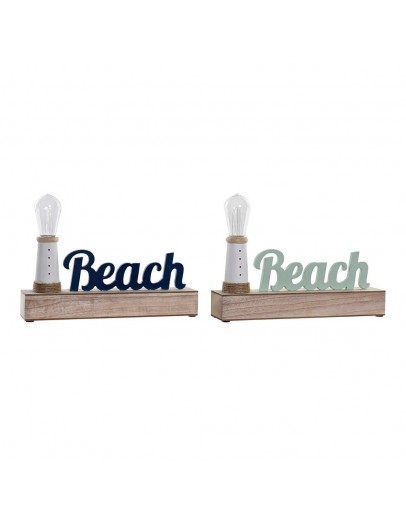 Decorative Figure DKD Home Decor Beach Headlight LED MDF Wood (2 pcs) (34 x 7 x 24 cm)