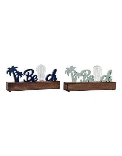 Decorative Figure DKD Home Decor Beach LED MDF Wood (2 pcs) (34 x 8 x 16 cm)