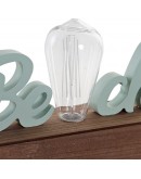 Decorative Figure DKD Home Decor Beach LED MDF Wood (2 pcs) (34 x 8 x 16 cm)