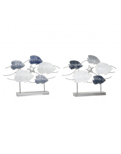 Decorative Figure DKD Home Decor Metal (2 pcs) (63 x 9 x 44 cm)