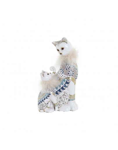 Decorative Figure DKD Home Decor Resin Cat (16 x 9.5 x 28 cm)