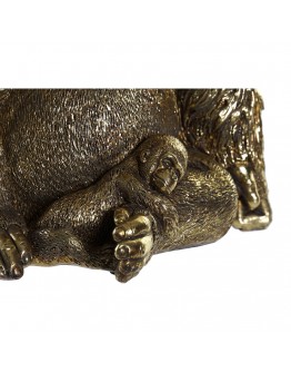 Decorative Figure DKD Home Decor Resin Gorilla (17 x 15.5 x 24 cm)