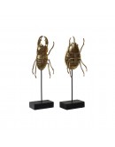 Decorative Figure DKD Home Decor Metal Resin (2 pcs) (11 x 6 x 33 cm)