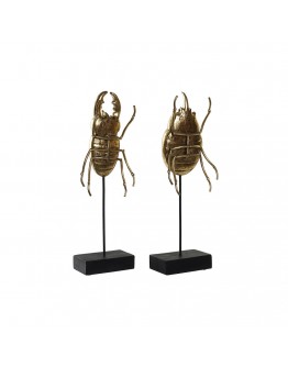 Decorative Figure DKD Home Decor Metal Resin (2 pcs) (11 x 6 x 33 cm)