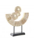 Decorative Figure DKD Home Decor Metal Resin Abstract (35 x 10.5 x 39.5 cm)