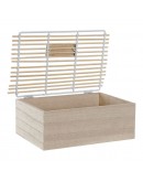 Decorative box DKD Home Decor Home Rattan MDF Wood (25 x 15 x 9 cm)