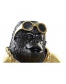 Decorative Figure DKD Home Decor Resin Gorilla (21 x 18 x 25 cm)