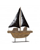 Decorative Figure DKD Home Decor Wood Barco (40 x 8 x 54 cm)