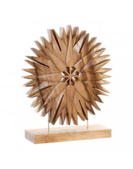 Decorative Figure DKD Home Decor Star Wood Natural (28 x 9 x 34 cm)