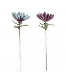 Decorative Flowers DKD Home Decor Blue EVA (Ethylvynilacetate) Lilac (2 pcs)