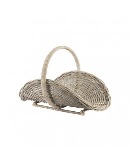 Basket DKD Home Decor Firewood Rattan Bali (75 x 47 x 50 cm)