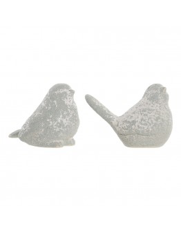 Decorative Figure DKD Home Decor Terracotta Bird (2 pcs) (13.4 x 8 x 10 cm)