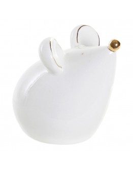 Decorative Figure DKD Home Decor Porcelain Mouse (9.5 x 7.4 x 9 cm)