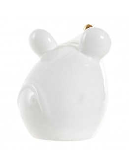 Decorative Figure DKD Home Decor Porcelain Mouse (9.5 x 7.4 x 9 cm)