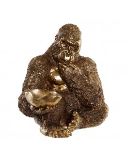 Decorative Figure DKD Home Decor Resin Gorilla (28 x 27 x 29 cm)