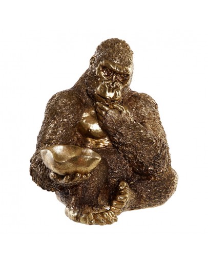 Decorative Figure DKD Home Decor Resin Gorilla (28 x 27 x 29 cm)