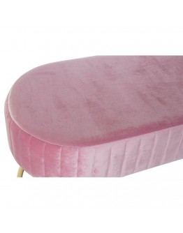 Bench DKD Home Decor Pink Metal (90 x 50 x 45 cm)