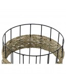 Basket set DKD Home Decor Metal Fibre Loft (3 pcs)