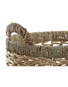 Basket set DKD Home Decor Fibre Boho Seagrass (2 pcs)