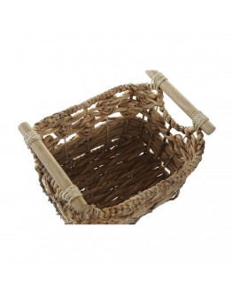 Basket set DKD Home Decor Fibre Boho Seagrass (3 pcs)