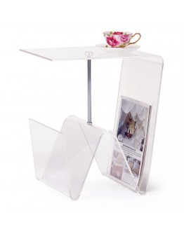 Coffee Table DKD Home Decor Transparent Acrylic Metal (40 x 30 x 44 cm)