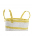 Basket DKD Home Decor Cotton (3 pcs) (25 x 25 x 19 cm)