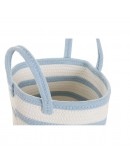 Basket DKD Home Decor Cotton (3 pcs) (25 x 25 x 19 cm)