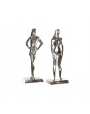 Decorative Figure DKD Home Decor Aluminium (2 pcs) (23 x 13 x 62 cm)