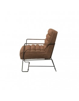 Armchair DKD Home Decor Brown Polyurethane Metal (62.5 x 74 x 80 cm)