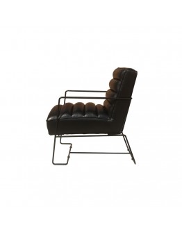 Armchair DKD Home Decor Black Polyurethane Metal (62.5 x 74 x 80 cm)