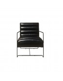 Armchair DKD Home Decor Black Polyurethane Metal (62.5 x 74 x 80 cm)