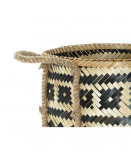 Basket set DKD Home Decor Bamboo Rope Bali (3 pcs)