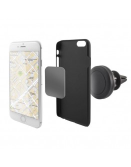 Magnetic Mobile Phone Holder for Car KSIX 360º Black