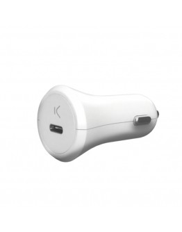 Car Charger KSIX Type C White 18W