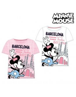 Child's Short Sleeve T-Shirt Barcelona Minnie Mouse 73847