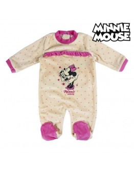 Baby's Long-sleeved Romper Suit Minnie Mouse 74620 White