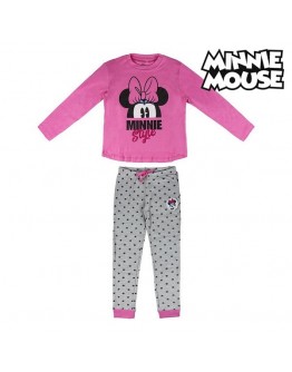 Children's Pyjama Minnie Mouse 74811 Pink Grey