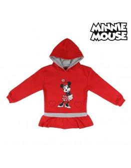 Hooded Sweatshirt for Girls Minnie Mouse 74243 Red