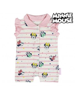 Baby's Sleeveless Romper Suit Minnie Mouse White Pink