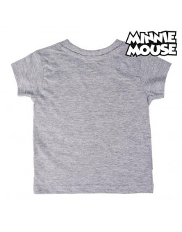 Child's Short Sleeve T-Shirt Minnie Mouse Grey