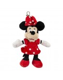 Cuddly Toy Keyring Minnie Mouse Red