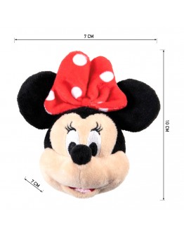 Cuddly Toy Keyring Minnie Mouse Red