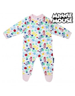 Baby's Long-sleeved Romper Suit Minnie Mouse White