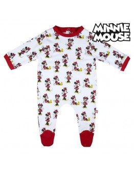 Baby's Long-sleeved Romper Suit Minnie Mouse White