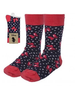 Socks Minnie Mouse Adult Black (One size)