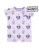 Baby's Short-sleeved Romper Suit Minnie Mouse White