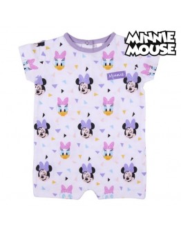 Baby's Short-sleeved Romper Suit Minnie Mouse White