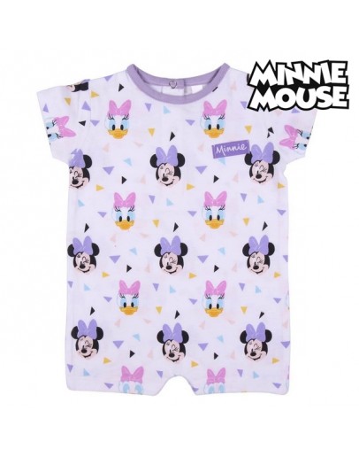 Baby's Short-sleeved Romper Suit Minnie Mouse White